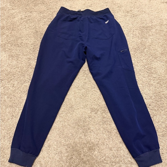 Figs Zamora High Waisted Navy Blue Joggers - Picture 5 of 5